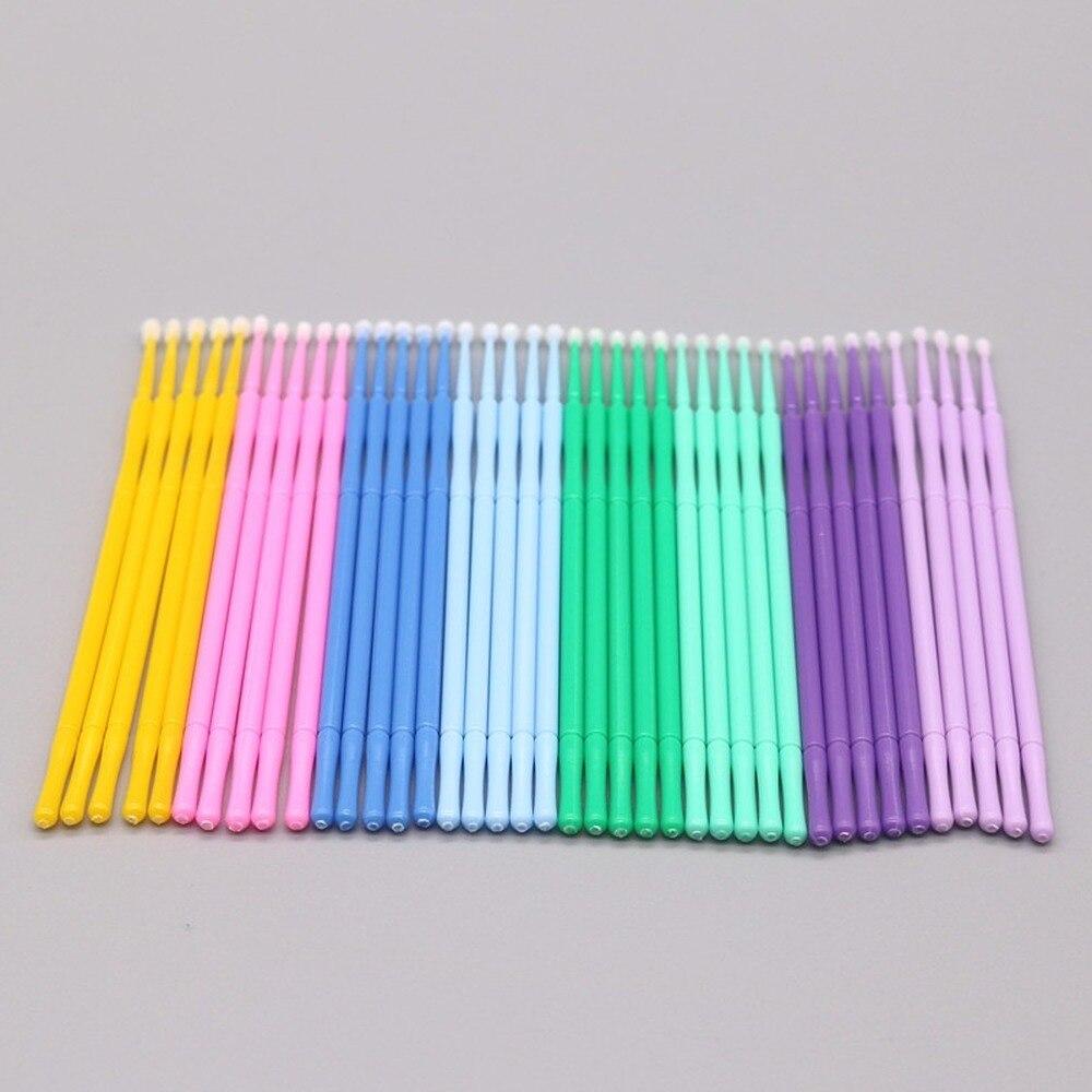 Eyelash Extension Examples - 100pcs/lot Micro Brushes Make Up Eyelash