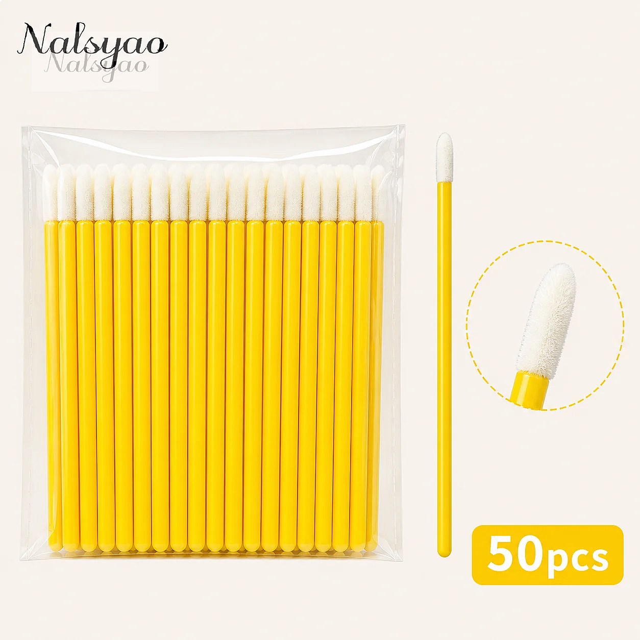 Eyelash Extensions - 50/500PCS Disposable Mascara Applicator Lipstick Wands