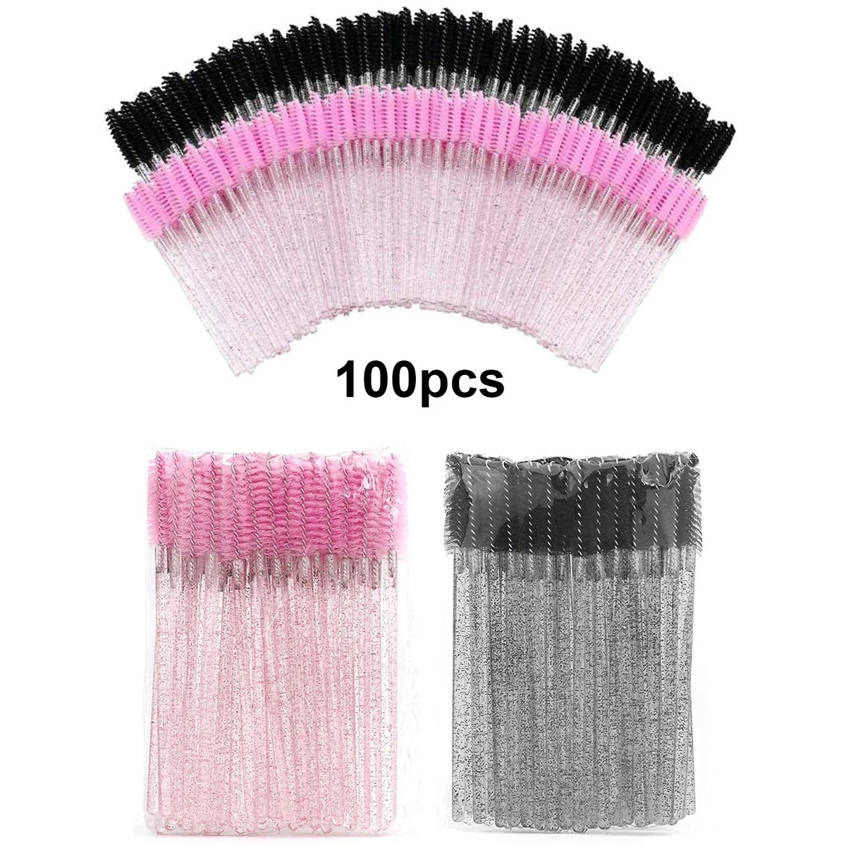 Eyelash Extension Class - Wholesale 100PCS Mascara Spoolies Disposable Eyelash