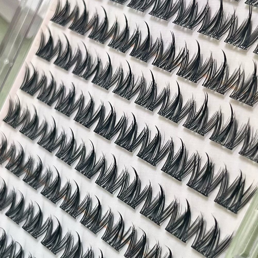 100/130/200 Clusters Black Sel - đánh giá và giá Eyelash Extension No 11