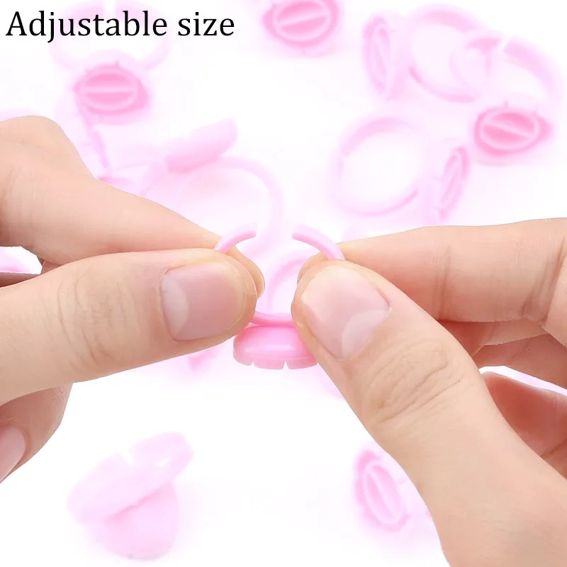 100 Pcs Disposable Eyelash Glu - đánh giá và giá Eyelash Extension Examples