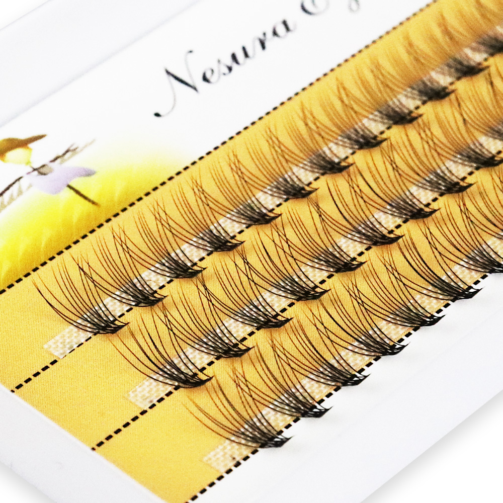 10D Faux Mink Eyelash Clusters - đánh giá và giá Eyelash Extension Russian Volume