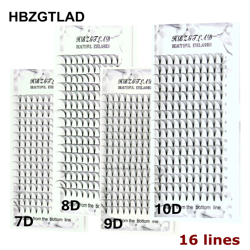 HBZGTLAD 16 Lines Big Capacity - đánh giá và giá Eyelash Extension Russian Volume