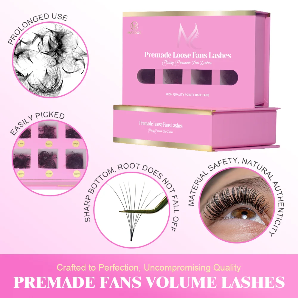 MAYOOC 800Fans Loose Fan Lashe - đánh giá và giá Eyelash Extension Russian Volume
