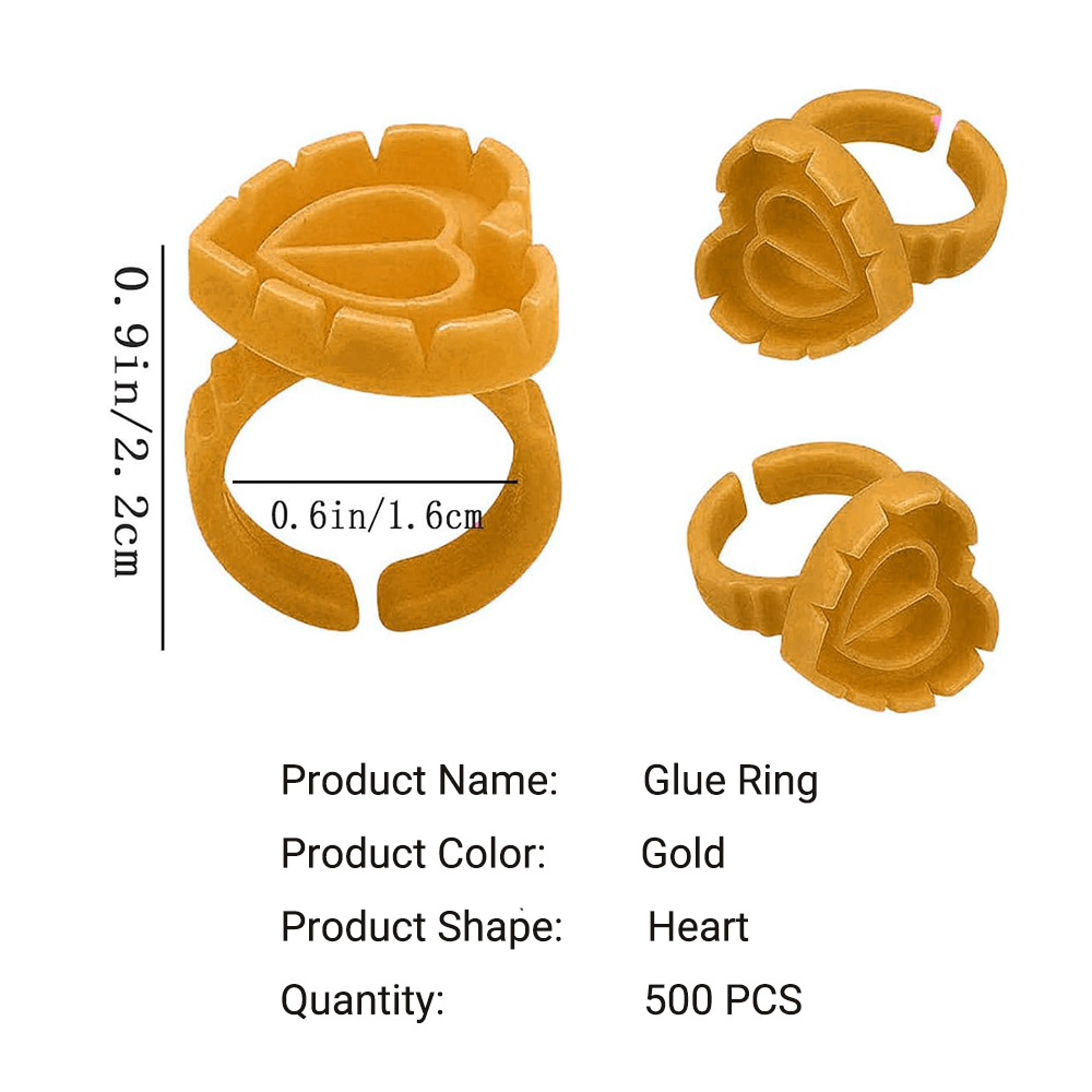 500PCS Glue Rings for Lash Ext - đánh giá và giá Eyelash Extension Examples
