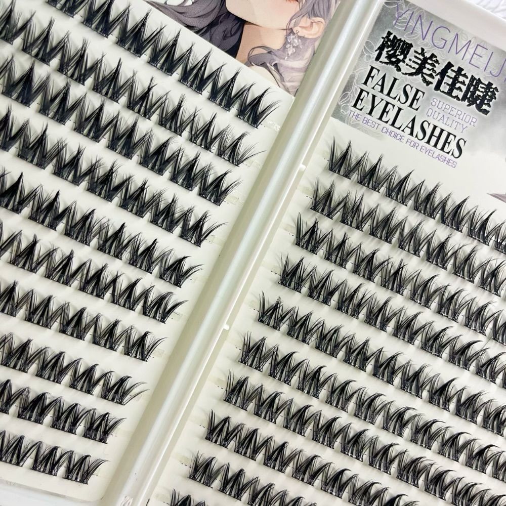 100/130/200 Clusters Black Sel - đánh giá và giá Eyelash Extension No 11
