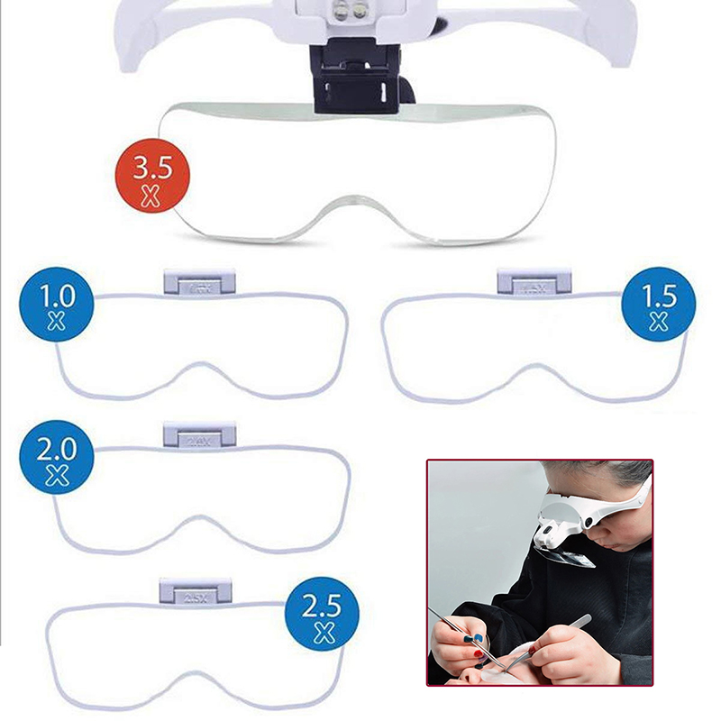 5 Lens Adjustable Magnifier Ey - đánh giá và giá Eyelash Extension With Glasses