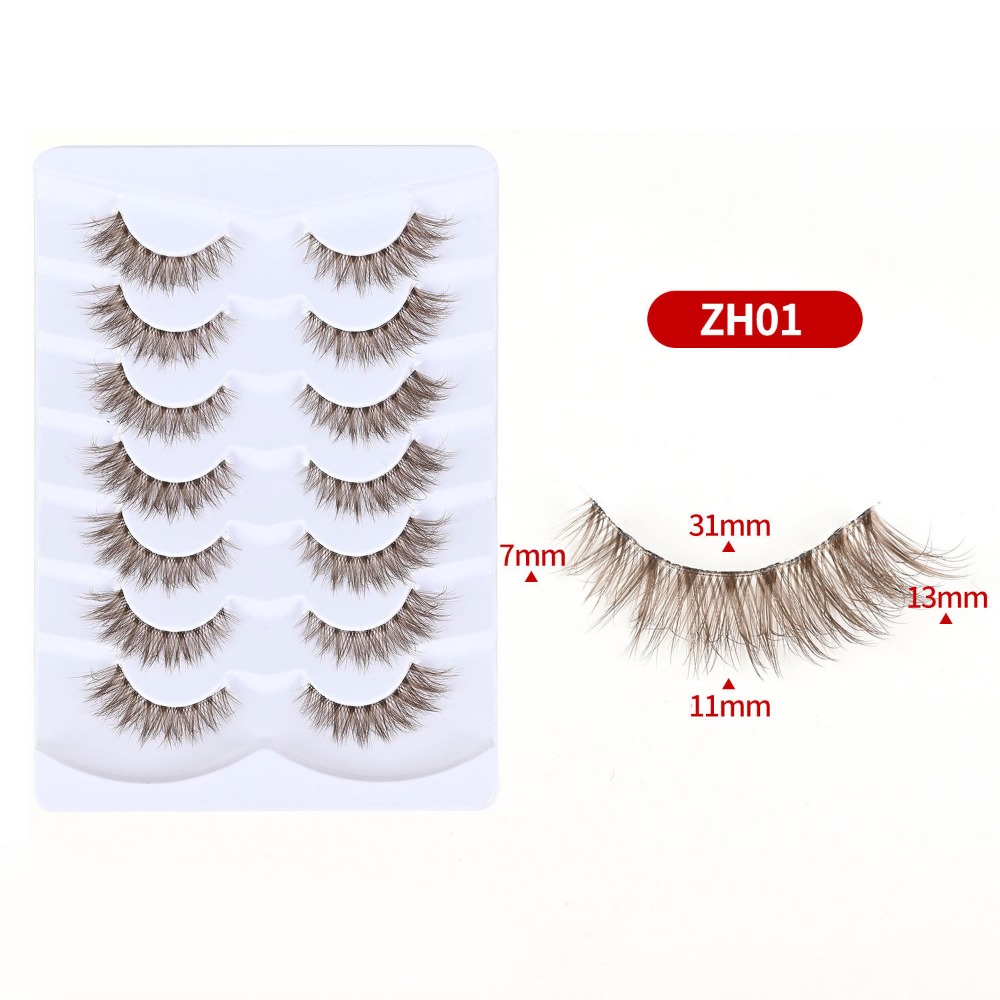 7 Pairs Simulation Eye Eyelash - đánh giá và giá Eyelash Extension Cat Eye Wispy