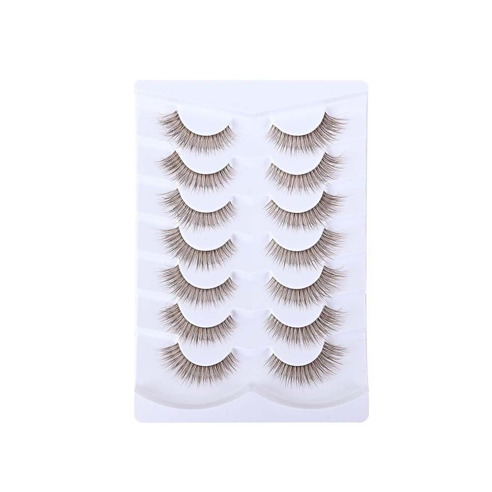 7 Pairs Simulation Eye Eyelash - đánh giá và giá Eyelash Extension Cat Eye Wispy