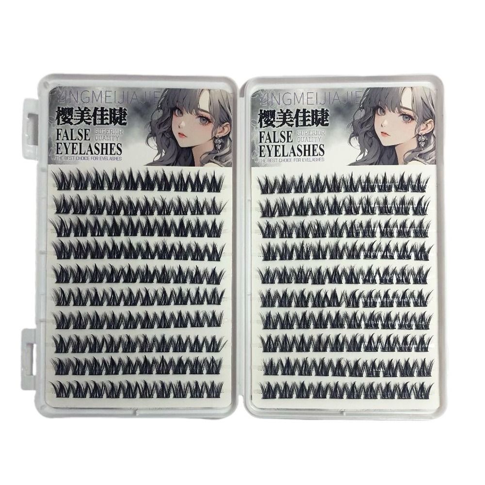 100/130/200 Clusters Black Sel - đánh giá và giá Eyelash Extension No 11