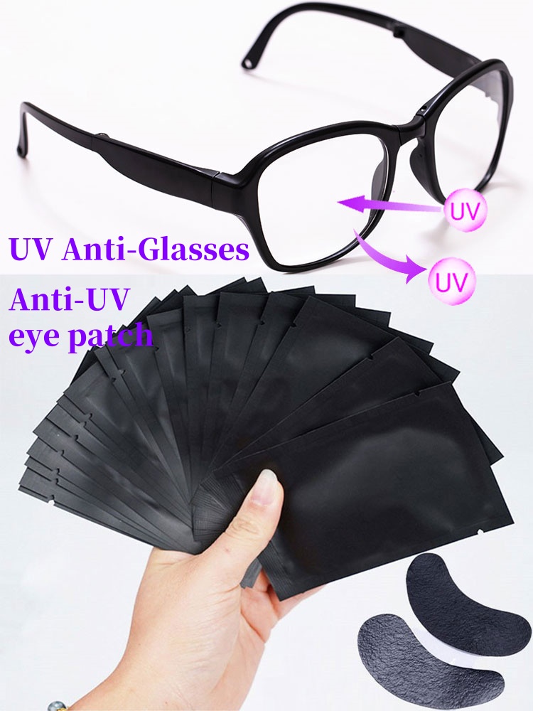 50 pairs Padding UV Black Patc - đánh giá và giá Eyelash Extension With Glasses