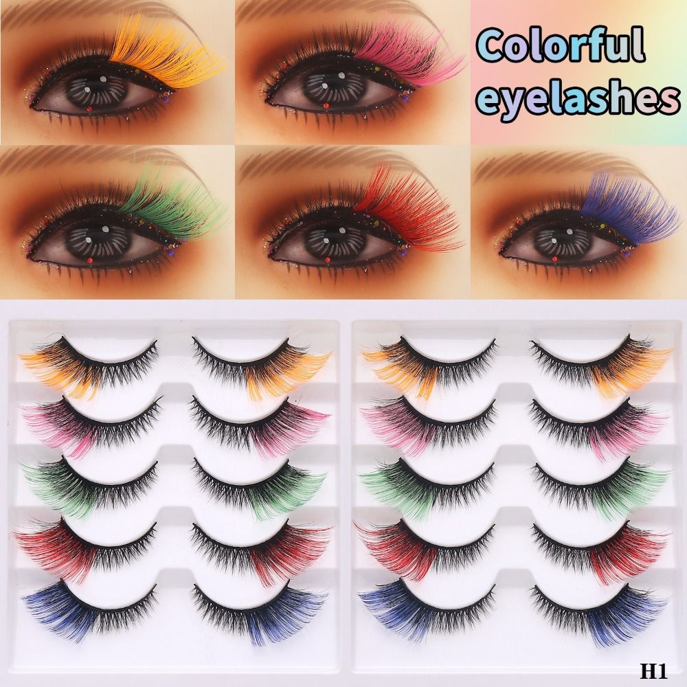 10 Pairs 3D Mink Colored Anime - đánh giá và giá Eyelash Extension Cat Eye Wispy