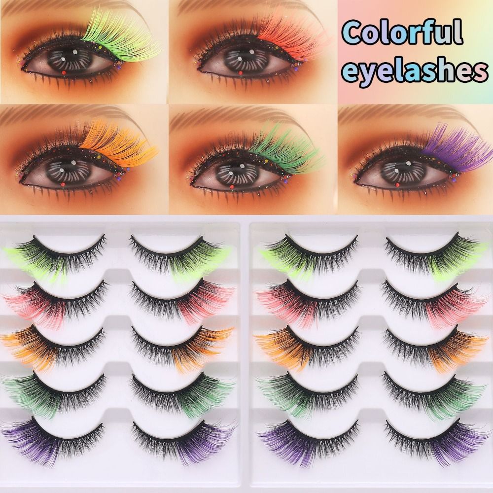 10 Pairs 3D Mink Colored Anime - đánh giá và giá Eyelash Extension Cat Eye Wispy