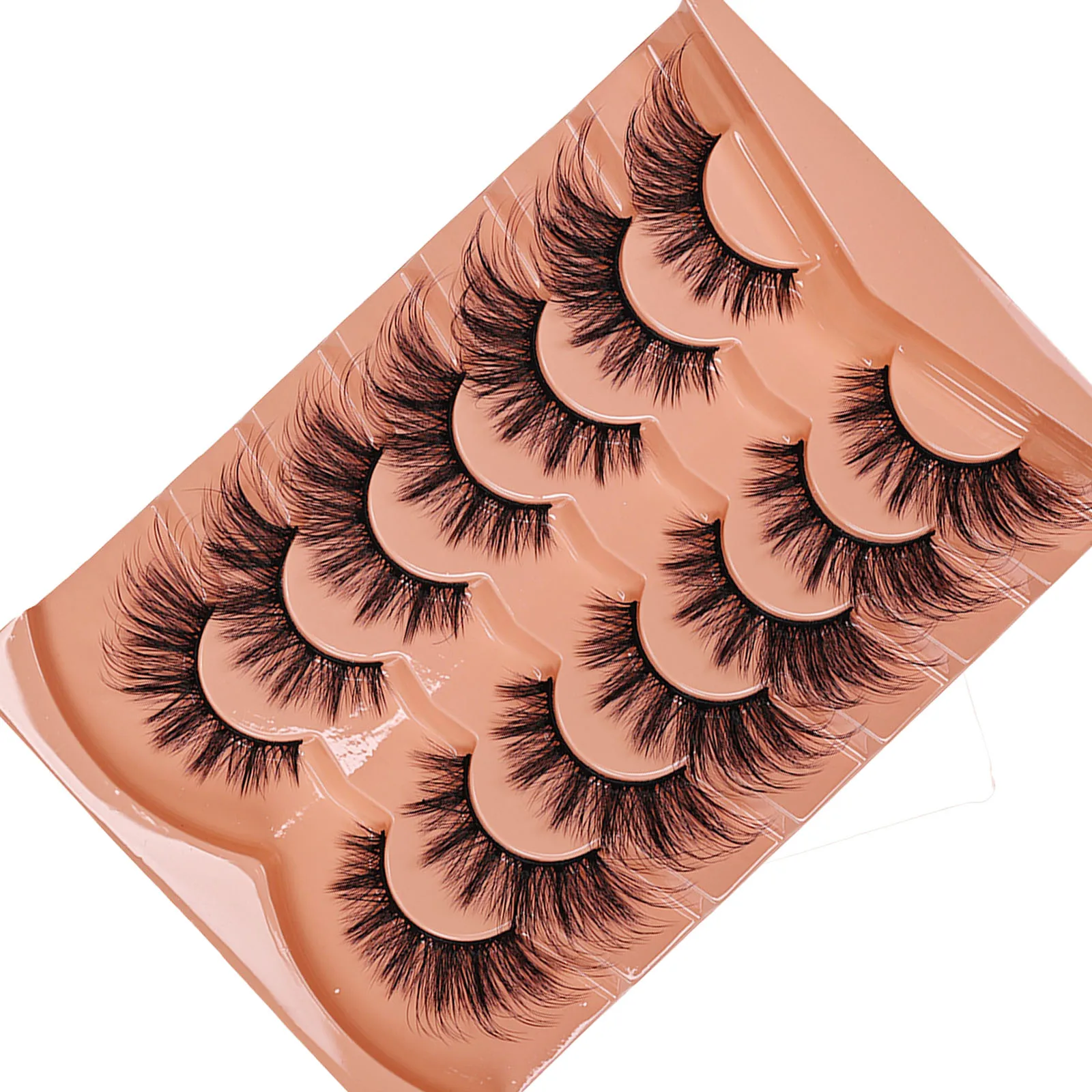 7 Pairs Cat Eye Eyelashes 3D N - đánh giá và giá Eyelash Extension Cat Eye Wispy