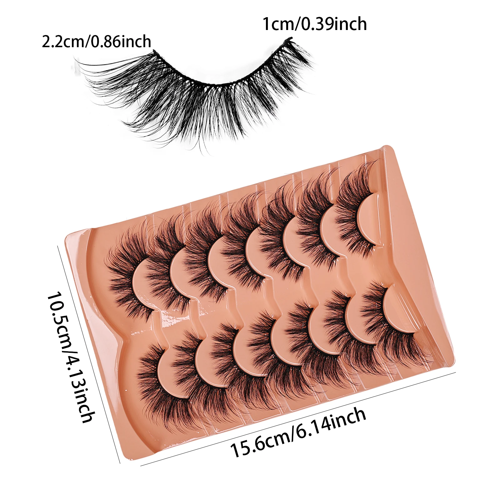 7 Pairs Cat Eye Eyelashes 3D N - đánh giá và giá Eyelash Extension Cat Eye Wispy
