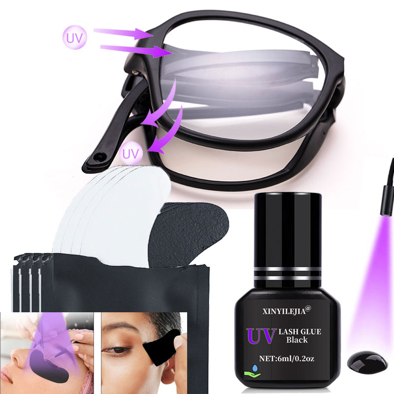 UV Protective Glasses UV Eyela - đánh giá và giá Eyelash Extension With Glasses