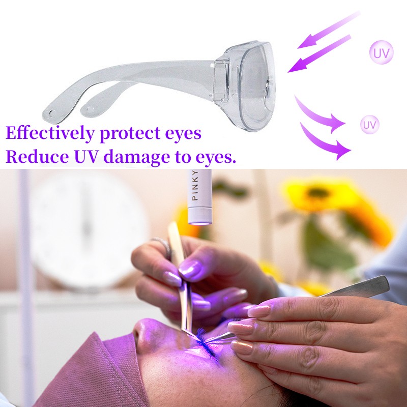 UV Protective Glasses UV Eyela - đánh giá và giá Eyelash Extension With Glasses