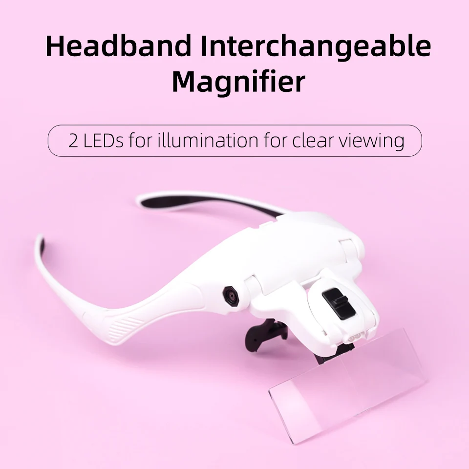 5 Lens Adjustable Loupe Headba - đánh giá và giá Eyelash Extension With Glasses