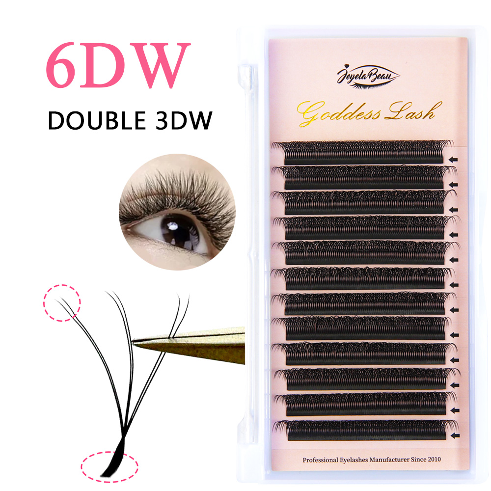 Goddess Double 3D/4DW Shaped E - đánh giá và giá Eyelash Extension Double Volume
