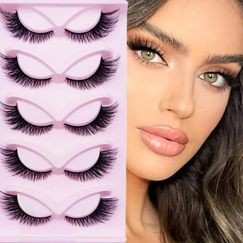 5 Pairs Cat Eye Lashes Wispy F - đánh giá và giá Eyelash Extension Cat Eye Wispy