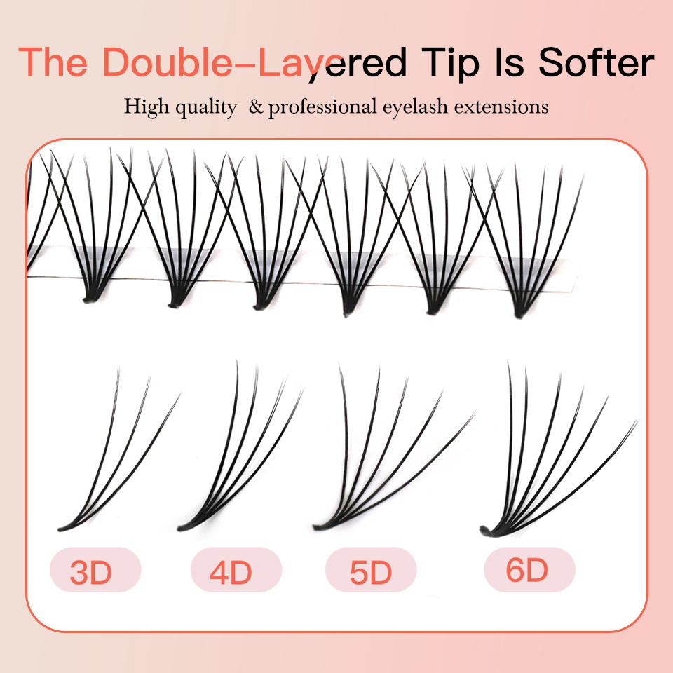AGUUD Camellia Premade Fans La - đánh giá và giá Eyelash Extension Double Volume