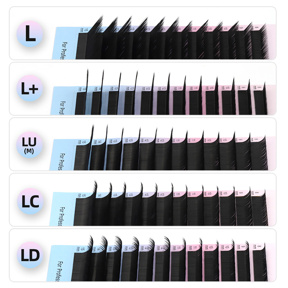 RUJADE L L+ LC LD LU(M) Curl I - đánh giá và giá Eyelash Extension Russian Volume