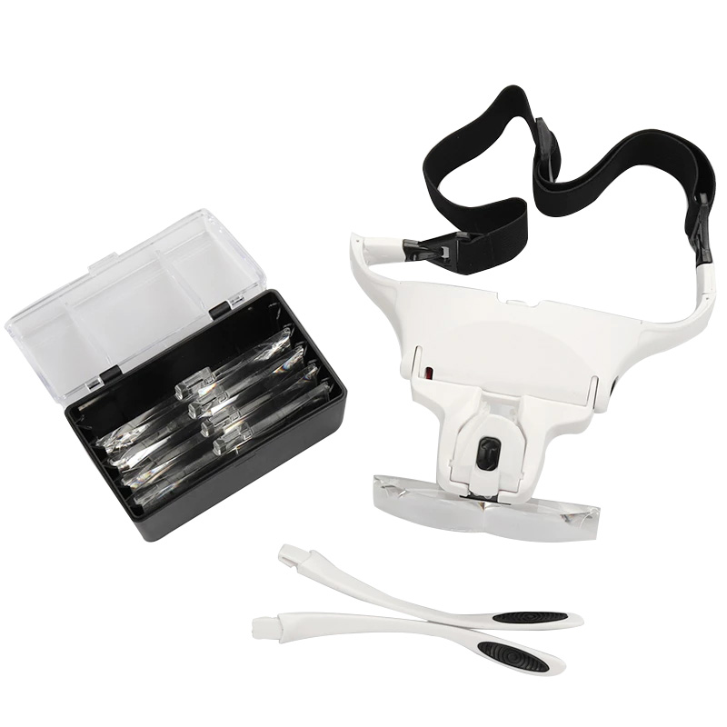 5 Lens Magnifying Glasses LED  - đánh giá và giá Eyelash Extension With Glasses