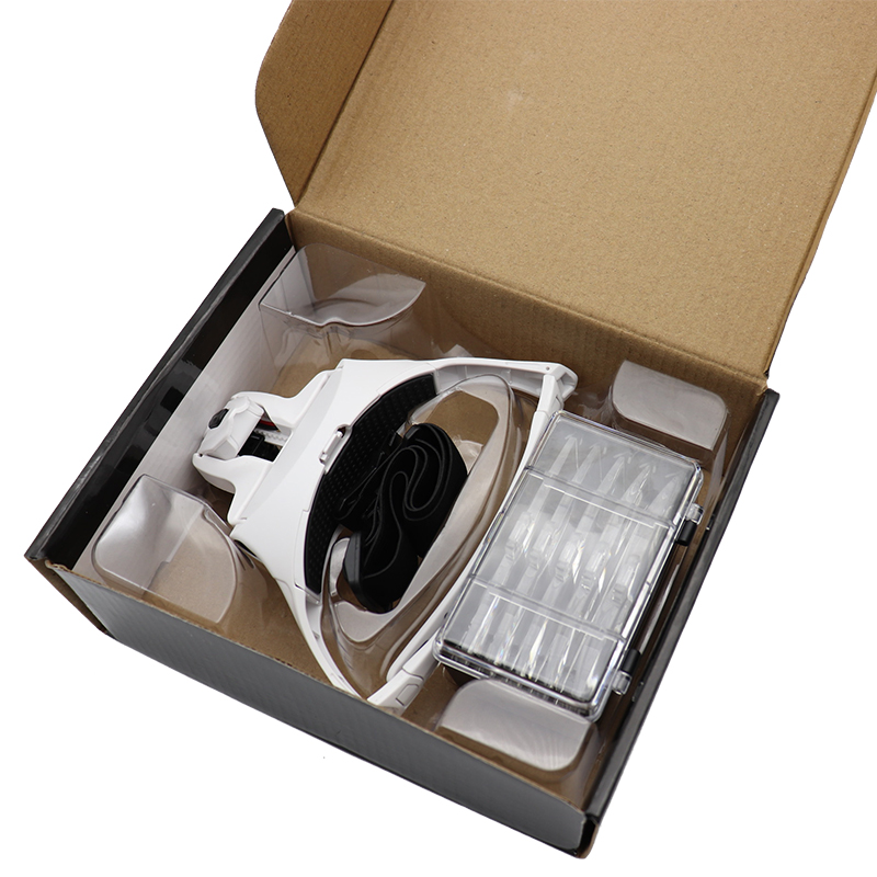 5 Lens Magnifying Glasses LED  - đánh giá và giá Eyelash Extension With Glasses