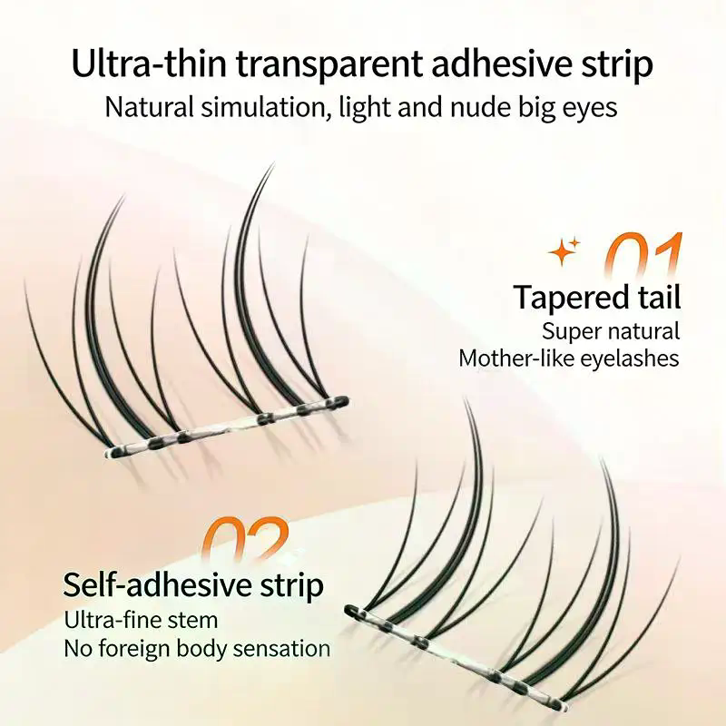 Black Self Adhesive False Eyel - đánh giá và giá Eyelash Extension No 11
