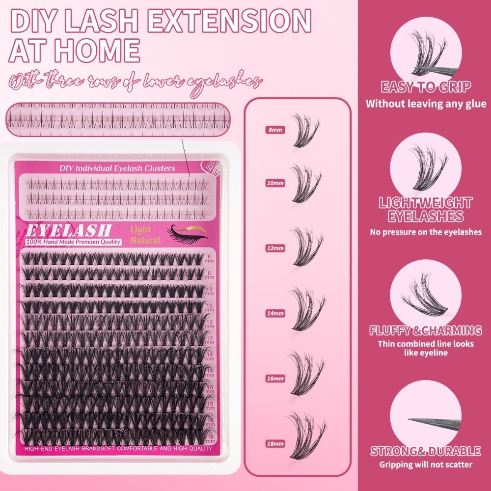 8-18mm Length False Eyelashes  - đánh giá và giá Lashes Eyelash Extension