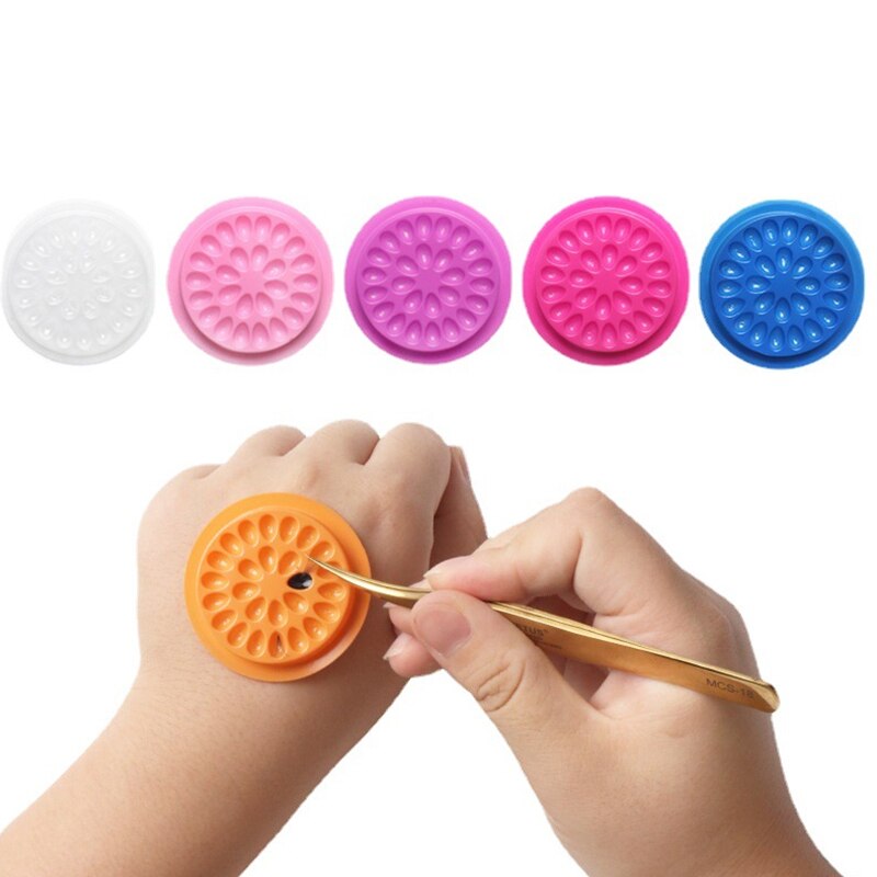 100pcs Eyelash Glue Holder Eye - đánh giá và giá Eyelash Extension Examples