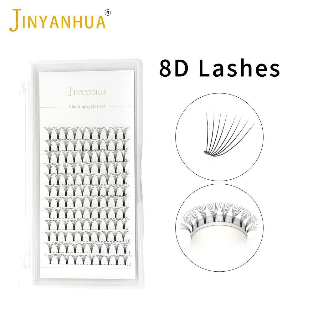 JINYANHUA 8D Người Hâm Mộ Cây  - đánh giá và giá Eyelash Extension Russian Volume