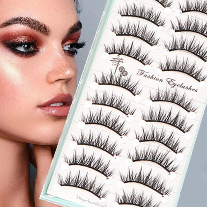 10 Pairs Natural Long Wispy Ca - đánh giá và giá Eyelash Extension Cat Eye Wispy