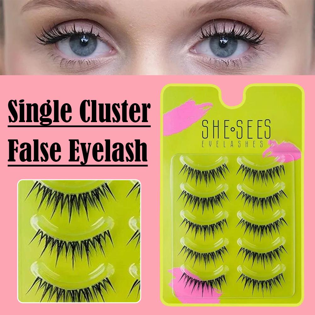 Natural Cluster False Eyelashe - đánh giá và giá Eyelash Extension Cat Eye Wispy