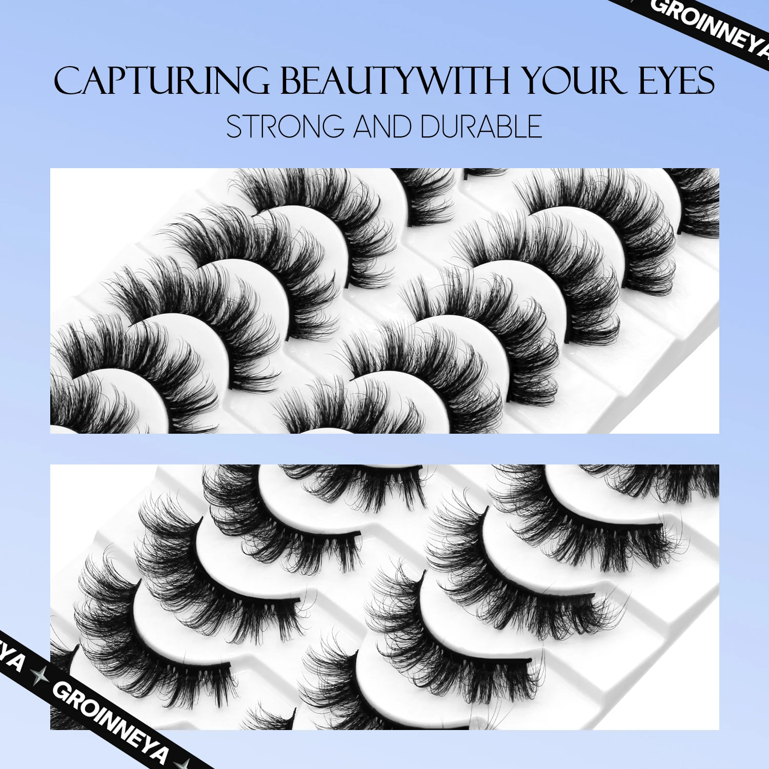 Lasvirey Fluffy Eyelashes Natu - đánh giá và giá Eyelash Extension Cat Eye Wispy
