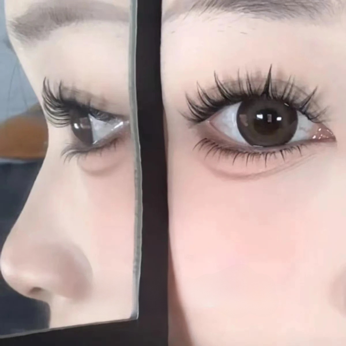 100PCS Natural Self Adhesive E - đánh giá và giá Eyelash Extension No 11