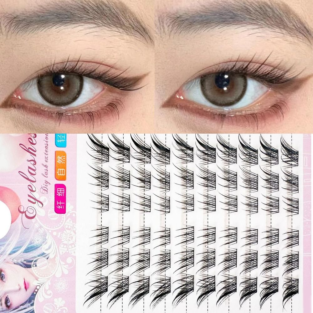 Women Beauty 3D Cat Eye Cluste - đánh giá và giá Eyelash Extension Cat Eye Wispy
