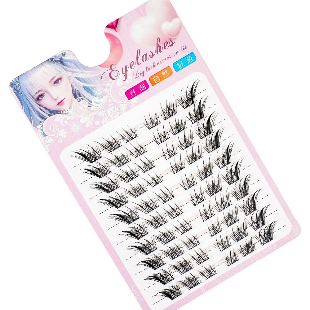 Women Beauty 3D Cat Eye Cluste - đánh giá và giá Eyelash Extension Cat Eye Wispy