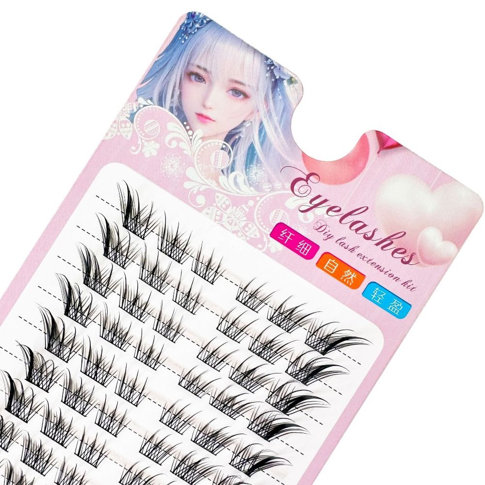 Women Beauty 3D Cat Eye Cluste - đánh giá và giá Eyelash Extension Cat Eye Wispy