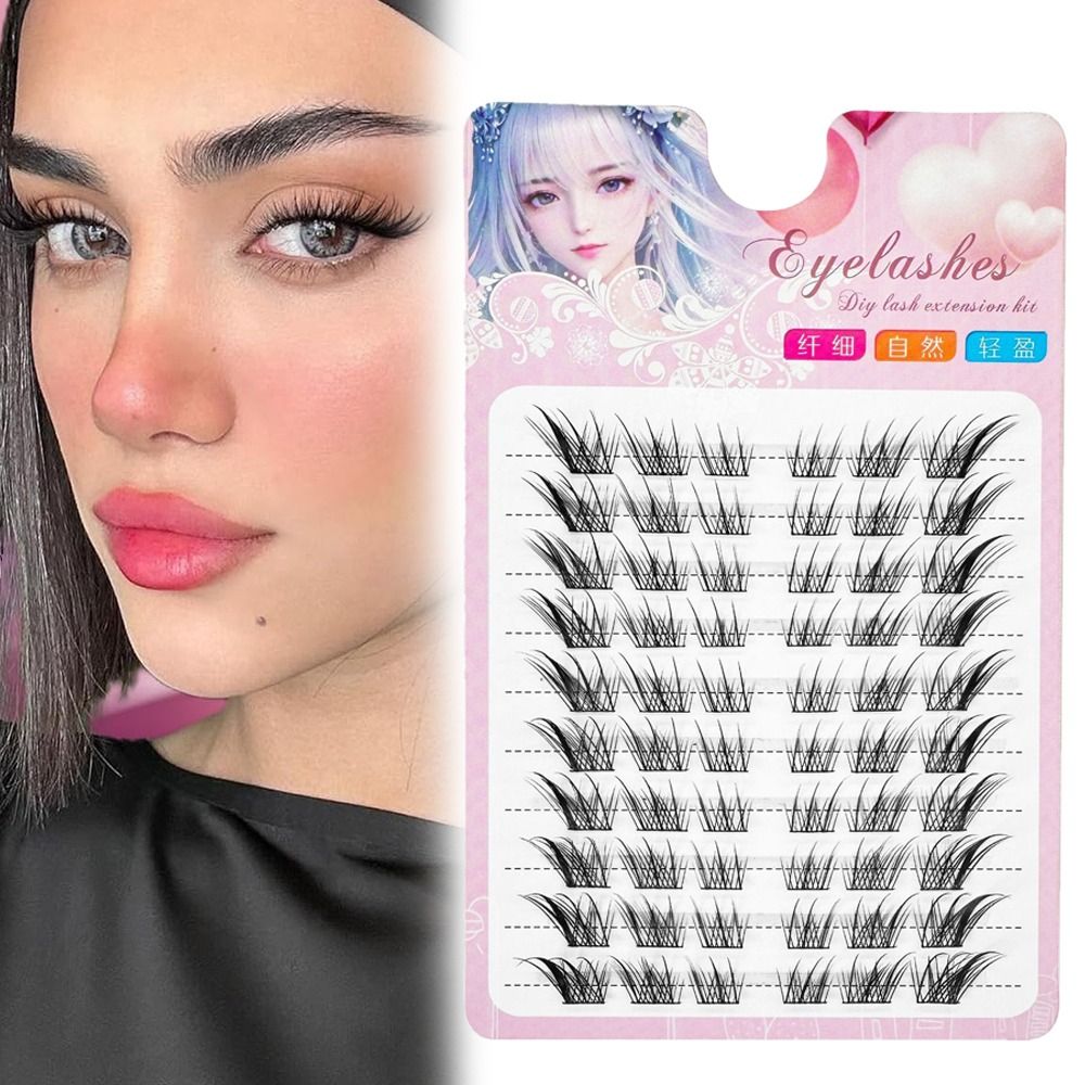 Women Beauty 3D Cat Eye Cluste - đánh giá và giá Eyelash Extension Cat Eye Wispy